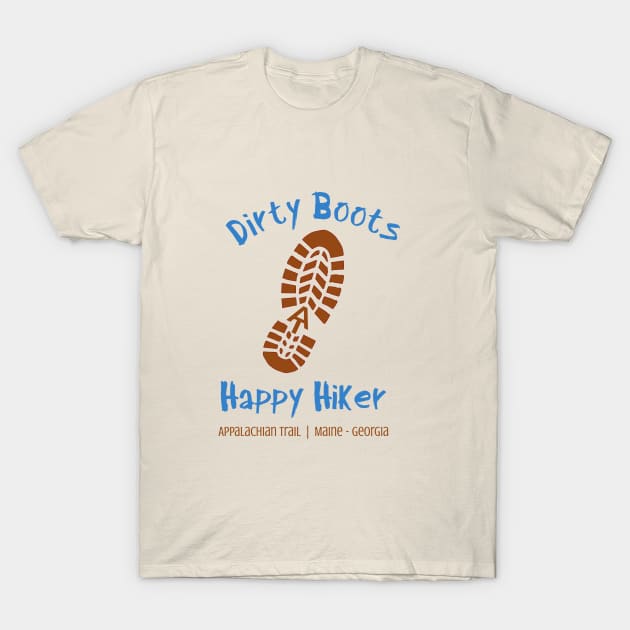 Dirty Boots, Happy Hiker | Appalachian Trail T-Shirt by Joyful Rambler